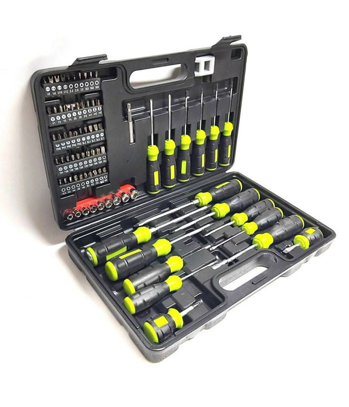 Set Valigia Bussole Cacciaviti Cacciavite Inserti 78 Pz A Taglio Croce Torx Y U         