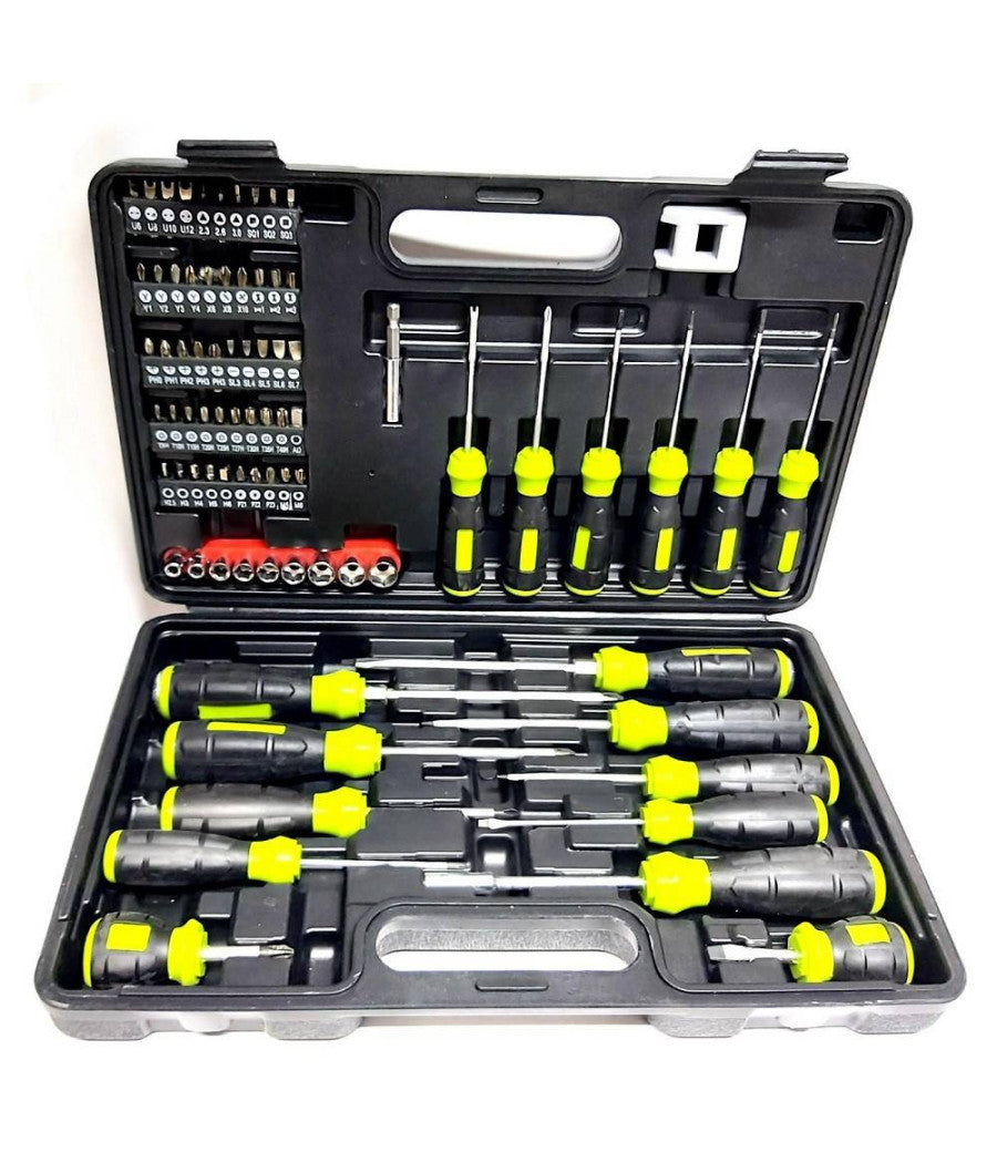 Set Valigia Bussole Cacciaviti Cacciavite Inserti 78 Pz A Taglio Croce Torx Y U         