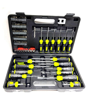 Set Valigia Bussole Cacciaviti Cacciavite Inserti 78 Pz A Taglio Croce Torx Y U         