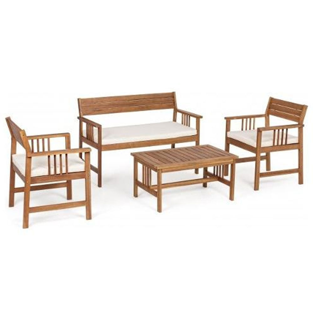 Set Da Giardino BIZZOTTO NOEMI C-C ECRU Legno Massello