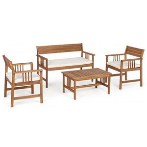 Set Da Giardino BIZZOTTO NOEMI C-C ECRU Legno Massello