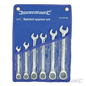 Set chiavi Silverline testa fissa croce cricchetto in acciaio 8 a 17 mm Prezzo