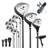 Set con 9 mazze da golf per uomini, Set completo da golf regalo perfetto per golfisti Grigio-Golf