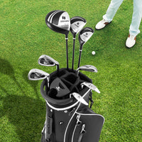 Set con 9 mazze da golf per uomini, Set completo da golf regalo perfetto per golfisti Nero-Golf