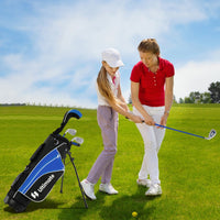Set completo di mazze da golf per bambini destrimani, Set da golf per bambini di 11-13 anni Blu-Golf