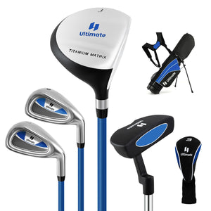 Set completo di mazze da golf per bambini destrimani, Set da golf per bambini di 11-13 anni Blu-Golf