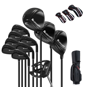Set completo di mazze golf da uomo con borsa da golf portatile-Completo putter e copertura antipioggia
