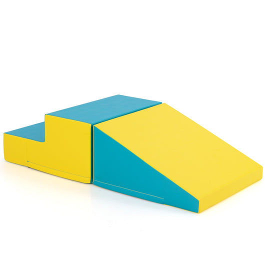 Set di 2 blocchi da arrampicata con velcro e fodera rimovibile e imbottitura in schiuma-Blocchi di costruzione in schiuma per arrampicare