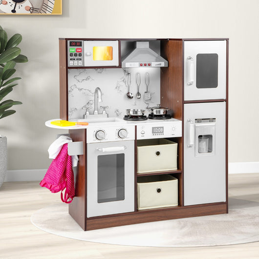 Set di cucina giocattolo per bambini con luci e suoni accattivanti e forno a microonde, Set di cucina Caff¨¨-Cucine giocattoli