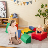 Set di giocattoli educativi per arrampicatori 7 pezzi, Attrezzatura leggera in schiuma per bambini pi¨´ di 1,5anni Multicolore-Giocattoli educativi