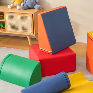 Set di giocattoli educativi per arrampicatori 7 pezzi, Attrezzatura leggera in schiuma per bambini pi¨´ di 1,5anni Multicolore-Giocattoli educativi