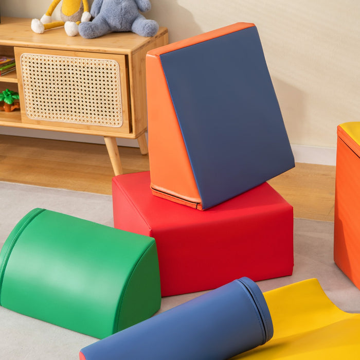 Set di giocattoli educativi per arrampicatori 7 pezzi, Attrezzatura leggera in schiuma per bambini pi¨´ di 1,5anni Multicolore-Giocattoli educativi