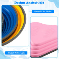 Set di pietre con bordo antiscivolo per bambini per coordinazione, Set da 11 blocchi di equilibrio a forma di cuore-Giochi su prato