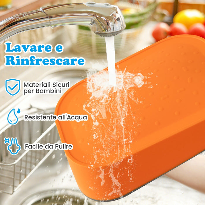 Set di tavolo e sedie per bambini set di mobili per bambini 3 PCS con deposito, Lavagna rimovibile per la stanza dei giochi Colorato-Tavoli e sedie