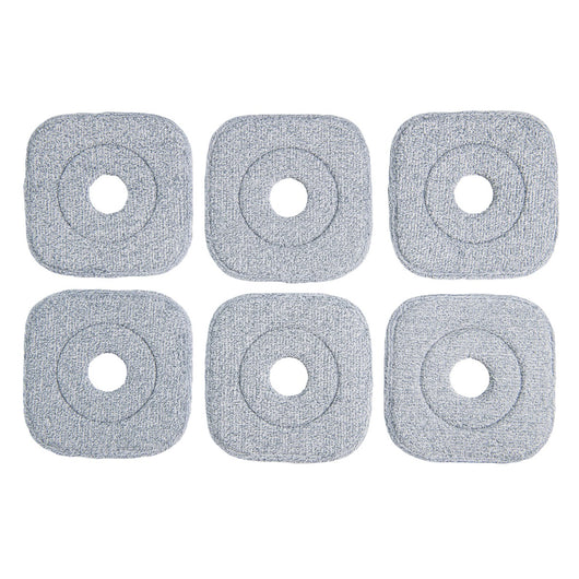 Panni di 6 per mocio in microfibra riutilizzabili, Panni per spazzare a secco e panni per mocio umido di ricambio Grigio-Strumenti pulizia