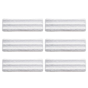 Set di 6 panni in microfibra riutilizzabili in lavatrice per mocio,  Panni in microfibra a secco e bagnato per diverse superfici-Strumenti pulizia