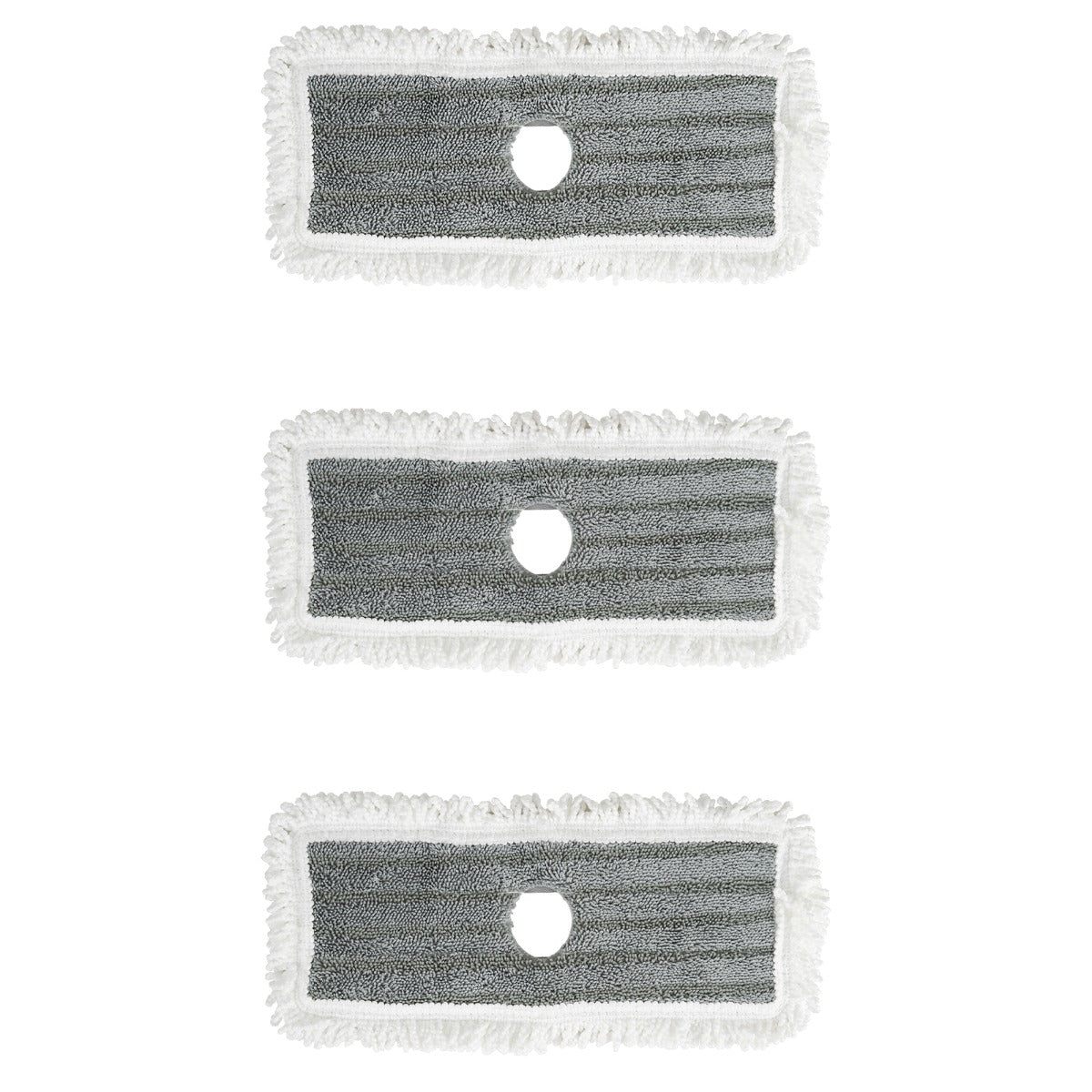 Panni di 6 per mocio riutilizzabili per spazzare a secco e ricariche per mocio bagnato, Panni lavabili per pulizia pavimenti Grigio-Strumenti pulizia
