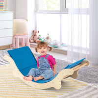 Set scala da arrampicata per bambini con rampa reversibile per arrampicarsi e scivolare, Scala per bambini Naturale-Arrampicate e scivoli