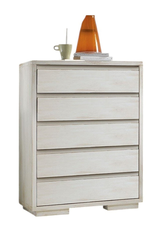 Cassettiera contemporanea 5 cassetti in legno massello l.80 x p.54 h.116 - Mobili 2G