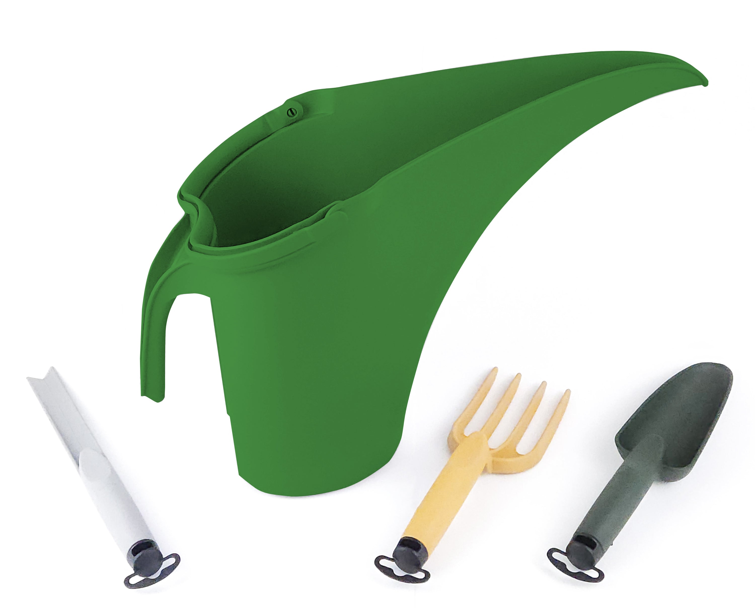 Tera set di attrezzi da giardino 4 pezzi alta qualità, con innaffiatoio 4 litri, inossidabili