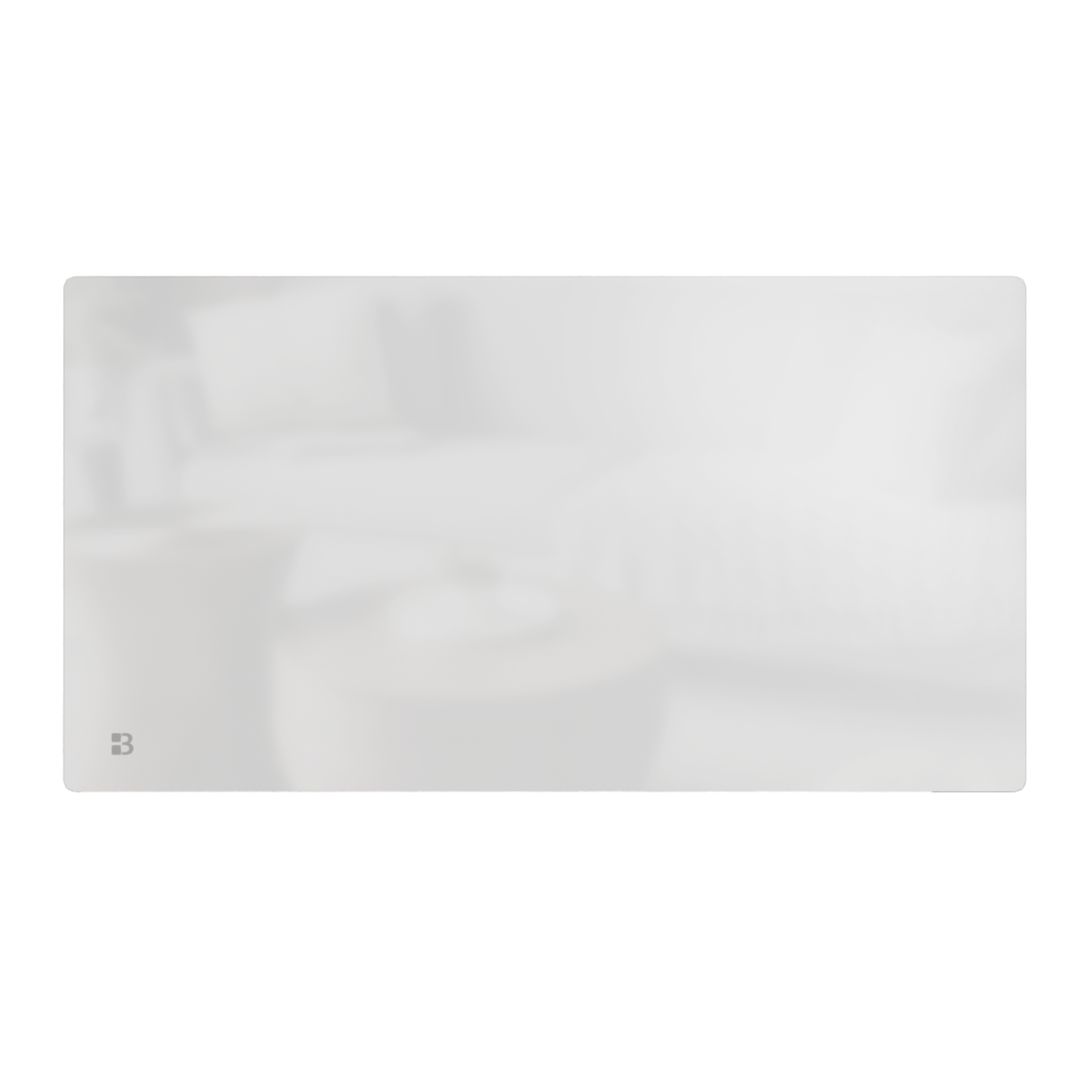 Radiatore elettrico fisso con frontale in vetro ceramico ad inerzia secca 2000W IRIS orizzontale bianco