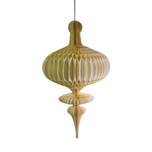 Sfera carta a nido d'ape puntale avoriocm ø48h100