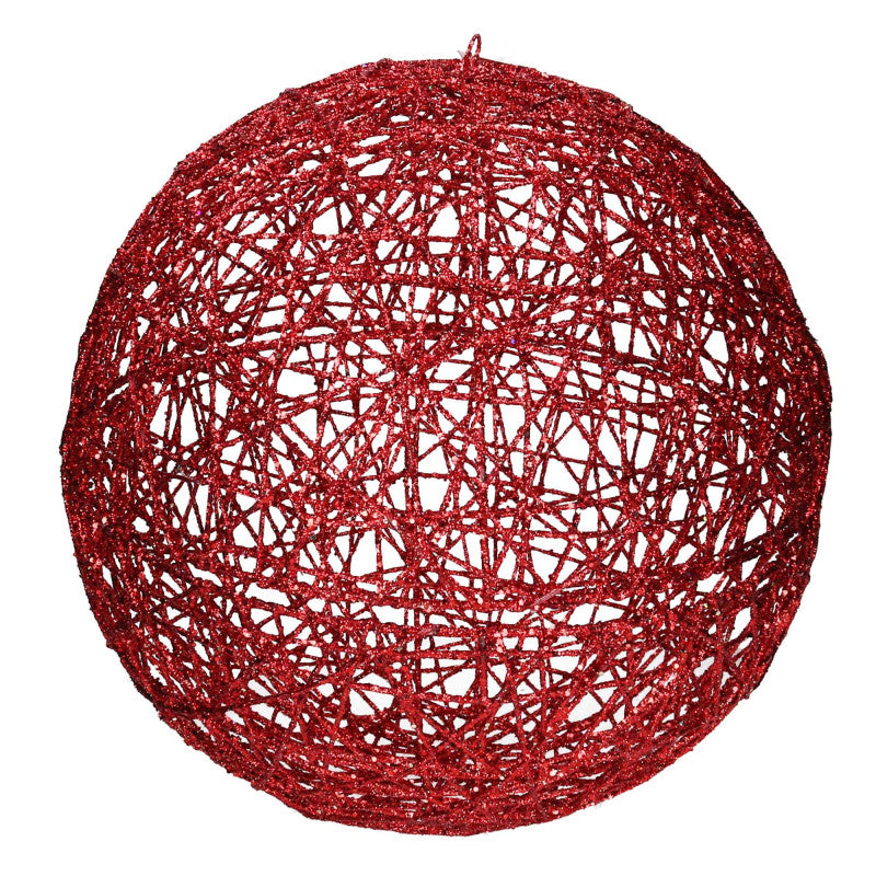 Sfera metallo rosso cm ø60h60