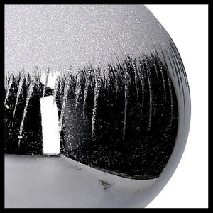 Sfera plastica cipolla innevata argentocm ø22h31