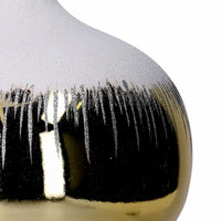 Sfera plastica cipolla innevata oro cm ø30h42