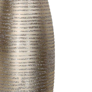 Sfera plastica glitter champagne cm h55