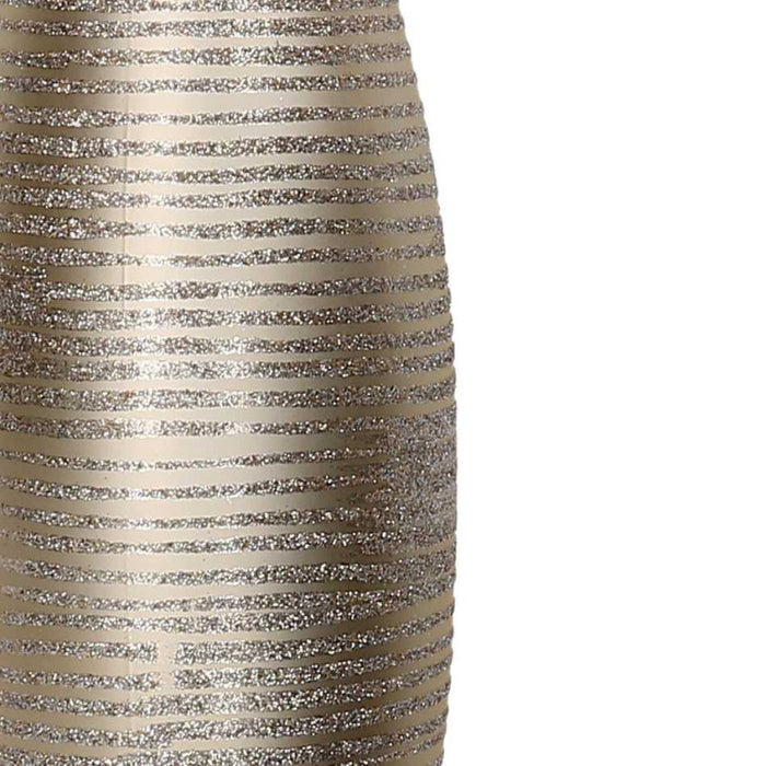Sfera plastica glitter champagne cm h55