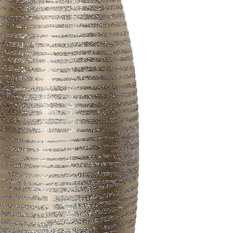 Sfera plastica glitter champagne cm h55