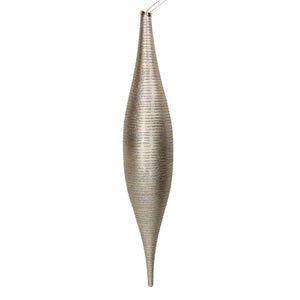 Sfera plastica glitter champagne cm h55