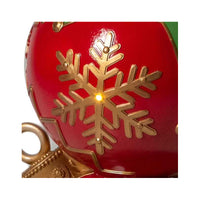 Sfera resina torre con led verde e rosso cm ø29,5h90