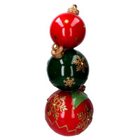 Sfera resina trio con led verde e rossocm ø25,5h64,5