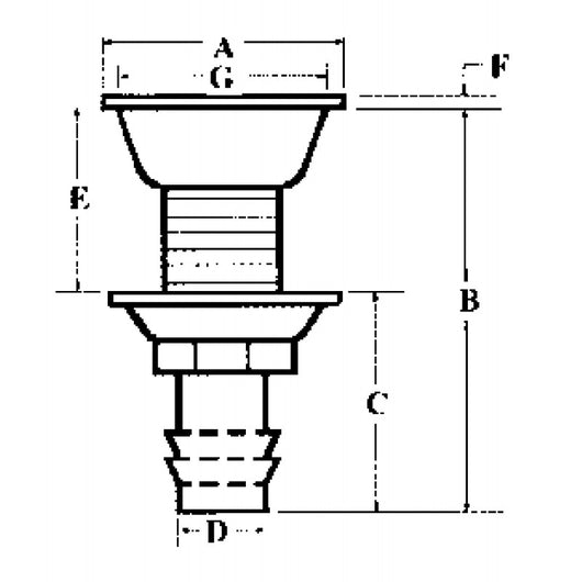SFIATO INOX 316 INCASSO Ø MM.20