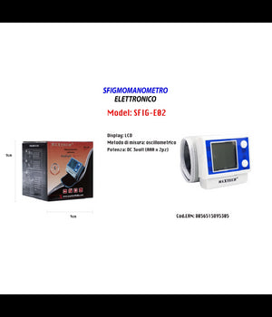 Sfigmomanometro Misuratore Pressione Arteriosa Elettronico Da Braccio Sfig-e02 Maxtech         
