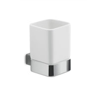 Portaspazzolini da muro in acciaio inox, alluminio e Cromall SG10 Gedy serie SPLUGA Cromato