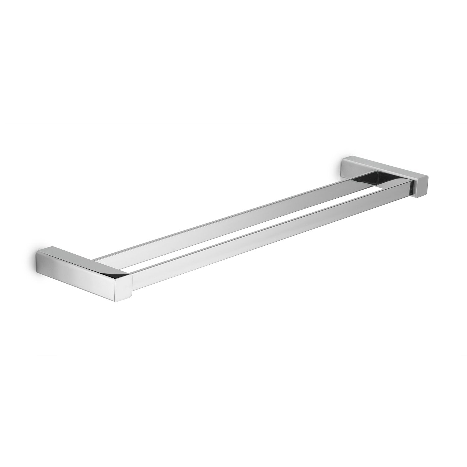Portasalviette doppio da muro in acciaio inox, alluminio e Cromall SG22 Gedy serie SPLUGA Cromato