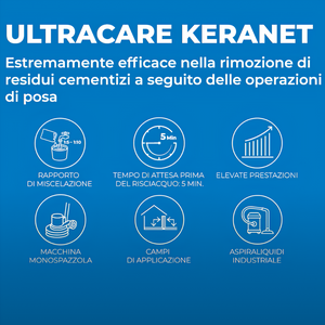 Ultracare keranet pulitore concentrato liquido pavimenti interni esterni mapei *** formato 1 lt, confezione 1