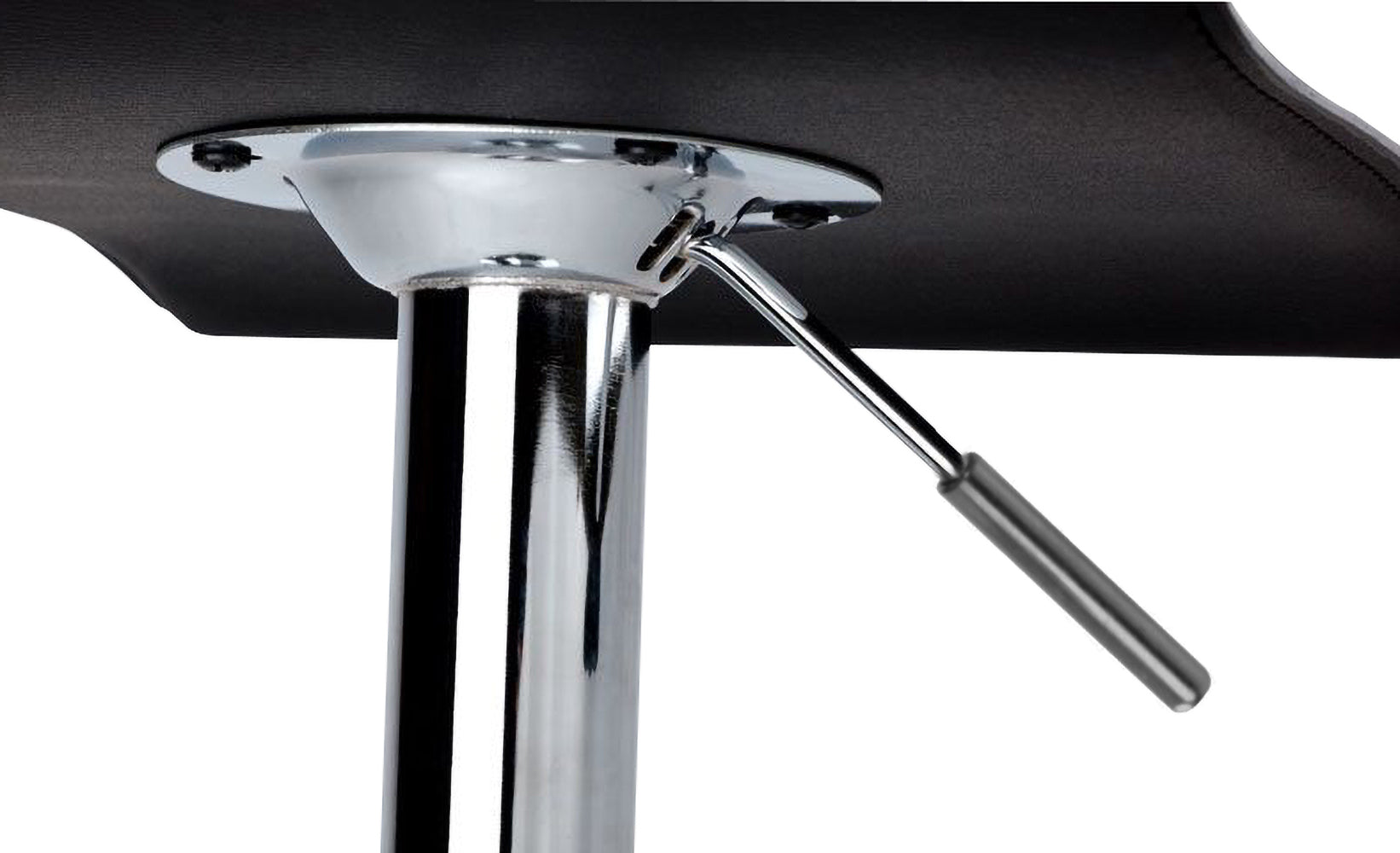 Coppia di 2 Sgabelli da Pub Bar Cucina in Ecopelle Imbottita Modello Graziano Colore Nero