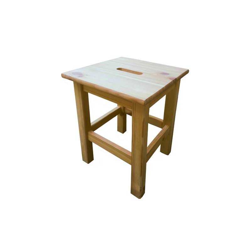 Sgabello Blinky Legno Mod. Big-Quadro 30X30X44H