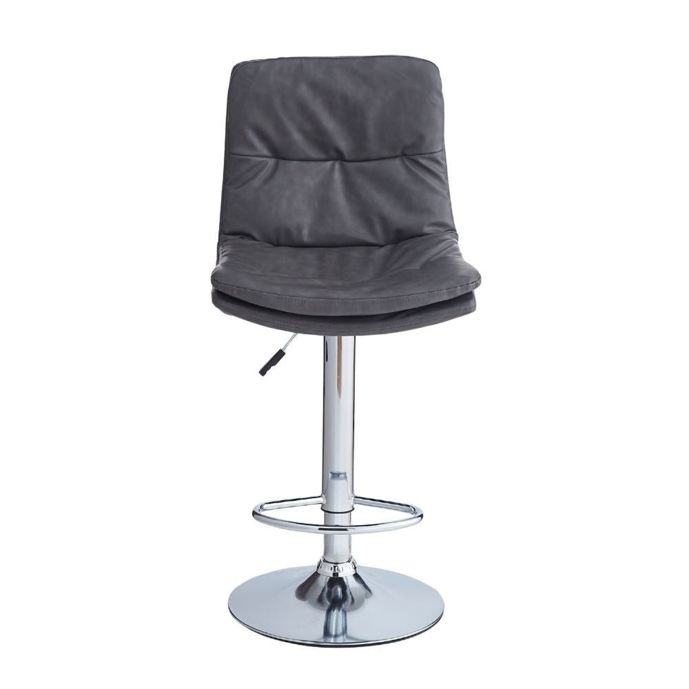 Sgabello ecopelle grigio Paco: stile e funzionalità per il tuo ambiente