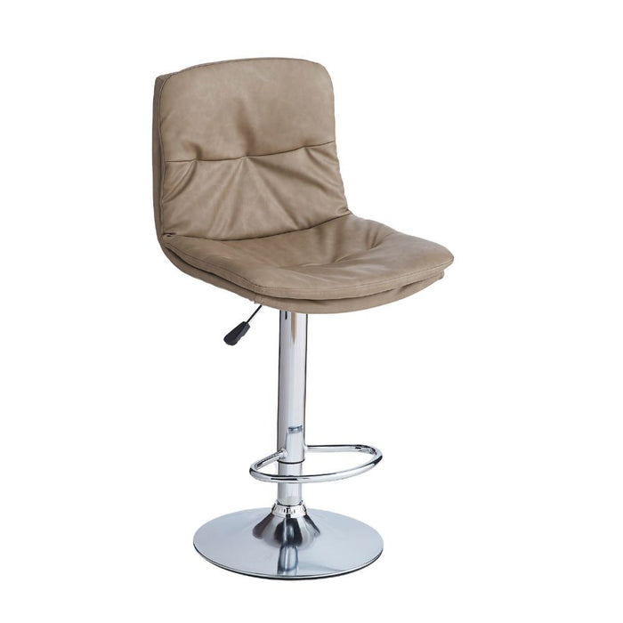 Sgabello ecopelle tortora Paco: stile e funzionalità per il tuo ambiente