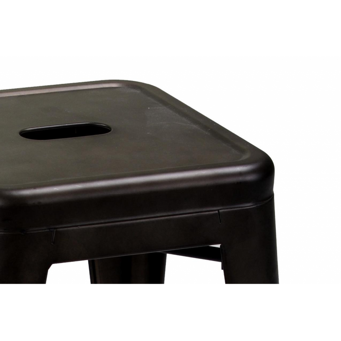 Sgabello ferro bristol marrone cm 39x39h45