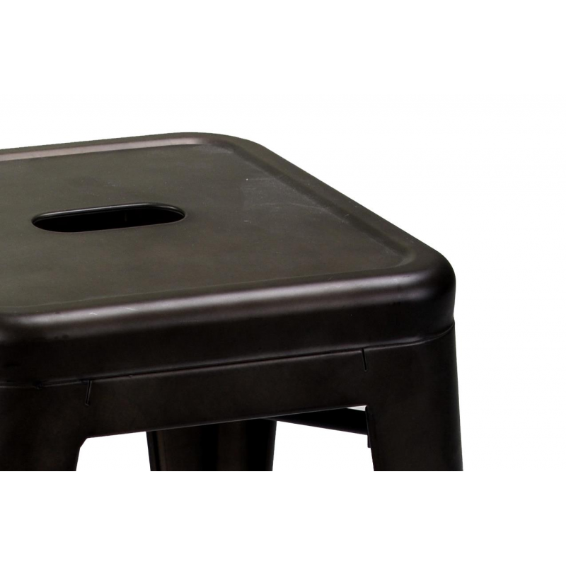 Sgabello ferro bristol marrone cm 39x39h45