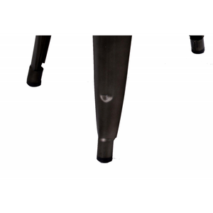 Sgabello ferro bristol marrone cm 39x39h45