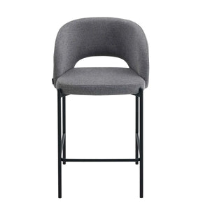 SGABELLO IMBOTTITO GRIGIO CLOTILDE