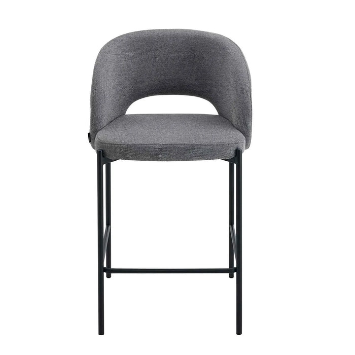 SGABELLO IMBOTTITO GRIGIO CLOTILDE