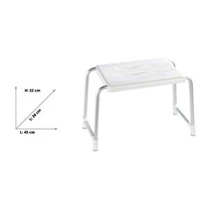 Sgabello per vasca da bagno o doccia bianco KV02 capacità di carico 150 kg